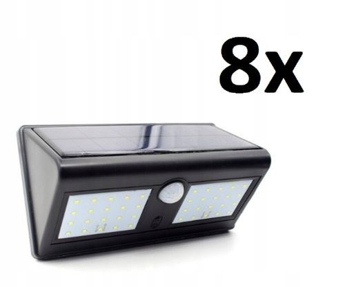 8x HALOGEN SOLAR ŚCIENNY 40LED Z CZUJNIKIEM na Arena.pl