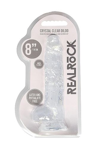 8"" / 20 Cm Realistic Dildo With Balls - Transparent na Arena.pl