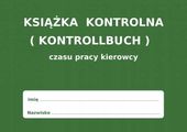 książka czasu pracy kierowcy kontrollbuch pl - de - 10 szt.