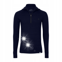 Merino Rozpinany Golf DANISH ENDURANCE Męski Bielizna Termoaktywna M