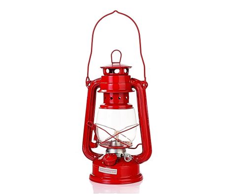 LAMPA NAFTOWA 24 cm  - czerwony na Arena.pl
