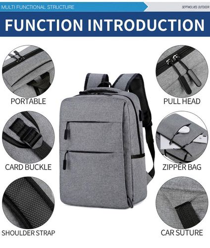 Plecak na laptopa plecak szkolny USB 30x40cm na Arena.pl