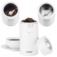 MŁYNEK do mielenia kawy elektryczny OSTRZA ZE STALI NIERDZEWNEJ BIAŁY