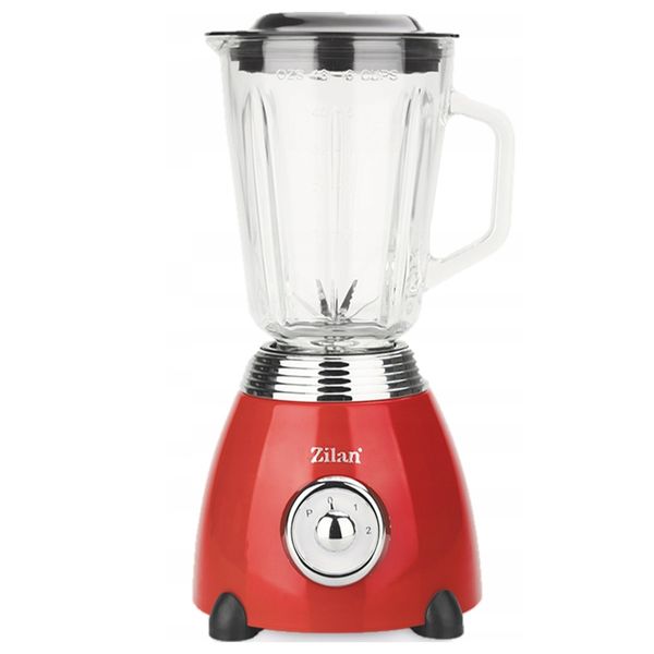 BLENDER KIELICHOWY CZERWONY 2 BIEGI PULSE RETRO 500W zdjęcie 2