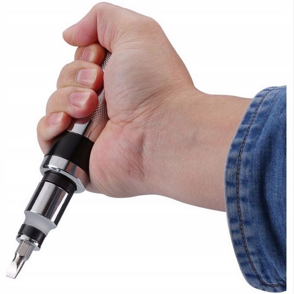 WKRĘTAK ŚRUBOKRĘT UDAROWY DO POBIJANIA + 13 BITÓW zdjęcie 4