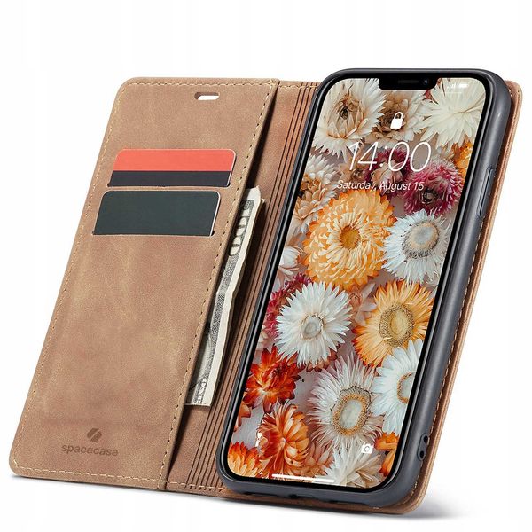 Spacecase Wallet Iphone 11 Light Brown zdjęcie 1