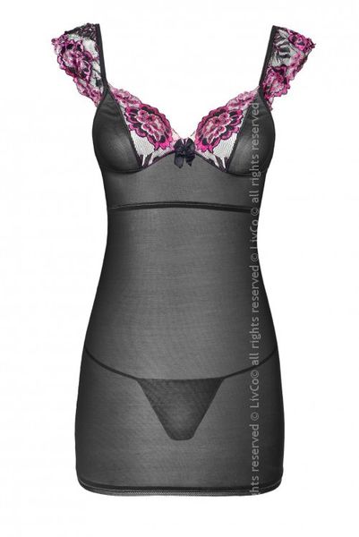 KOSZULKA NOCNA DOPASOWANA KORONKA STRINGI S/M zdjęcie 6