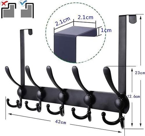 Wieszak na drzwi ze stali nierdzewnej 15 haczyków na Arena.pl