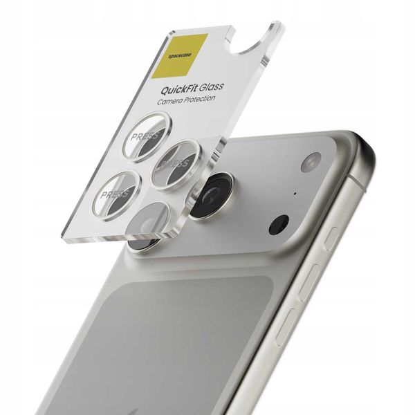 Spacecase Quickfit Camera Iphone 17 Pro / 17 Pro Max Silver zdjęcie 3
