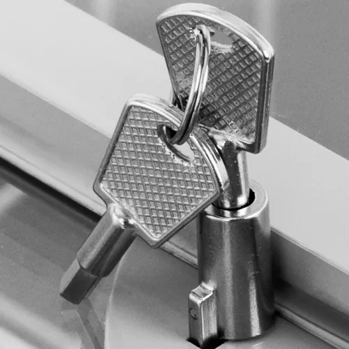 Zamrażarka skrzyniowa przeszklona z zamkiem do mrożonek lodów 280 l 257 W na Arena.pl