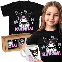 ZESTAW KOSZULKA KUBEK IMIĘ KUROMI ONEGAI MY MELODY PREZENT URODZINY MIKOŁAJ