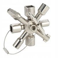 Klucz uniwersalny techniczny 10w1 do szafek, skrzynek i instalacji