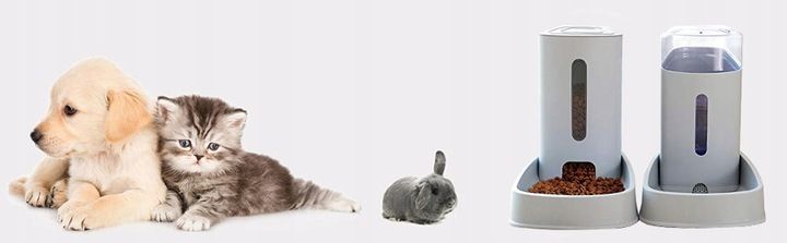 Zestaw automatycznych podajników Karmy i wody dla Psa kota 3,8l x 2szt zdjęcie 5