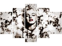 70 100CM OBRAZ 5 ELEM MARYLIN MONROE DRUK PŁÓTNO