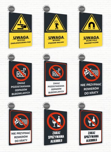 Tabliczka znak informacyjny 30x20 Antracyt URUCHAMIANIE AUTOMATYCZNE Dibond na Arena.pl