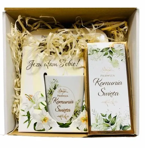 Prezent Na Komunie Pamiątka I Komunii Upominek Kubek Czekolada Limitowana zdjęcie 2