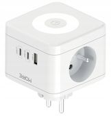 Rozgałęźnik KOSTKA 3680W Zasilacz USB USB-C Lampka Włącznik M401