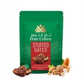 DAKTYLE KHALAS NADZIEWANE ORZECHAMI I MIGDAŁAMI 250g Date Crown SŁODKIE