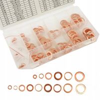 PODKŁADKI MIEDZIANE USZCZELKI ZESTAW 150 el + ORINGI USZCZELKI OLEJOODPORNE