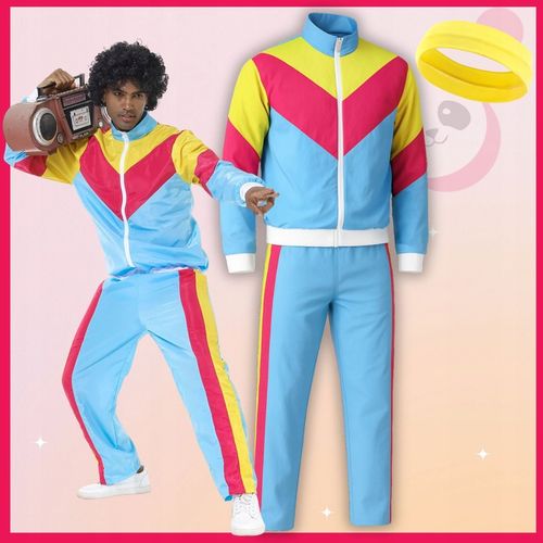 STRÓJ LATA 80 90 DISCO PRZEBRANIE DRES ORTALIONOWY RETRO FITNESS L 176 na Arena.pl