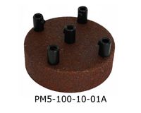 Podsufitka metalowa 5 otworów 100mm rdza naturalna + czarny