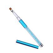 Pędzelek do żelu składany z kryształkami w rączce No6 MIX Kolorów