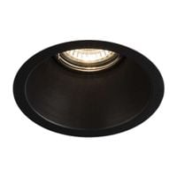 Wpuszczana LAMPA sufitowa KAMI 3326 Shilo okrągła OPRAWA podtynkowa OCZKO metalowe czarne