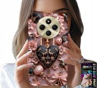 ETUI DO XIAOMI REDMI 14C 4G - KOBIECE WZORY KŁÓDKA SERCE CASE + SZKŁO
