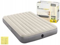 Materac Dmuchany Welurowy Dwuosobowy Łóżko 203x152x25 Intex 64103