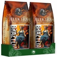 Kawa Ziarnista 1kg x2 BRAZYLIA Crema Elektra Świeżo Palona Blue Orca