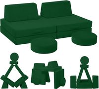 NIEKOMPLETNA Sofa dziecięca modułowa MeMoreCool sztruksowa zielona