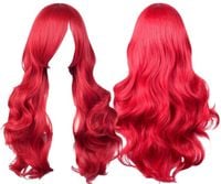PERUKA ARIELKA MAŁA SYRENKA WŁOSY CZERWONE WIG STRÓJ DLA DOROSŁYCH COSPLAY
