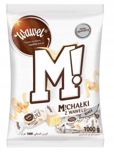 Cukierki Wawel Michałki Białe 1 kg zdjęcie 1