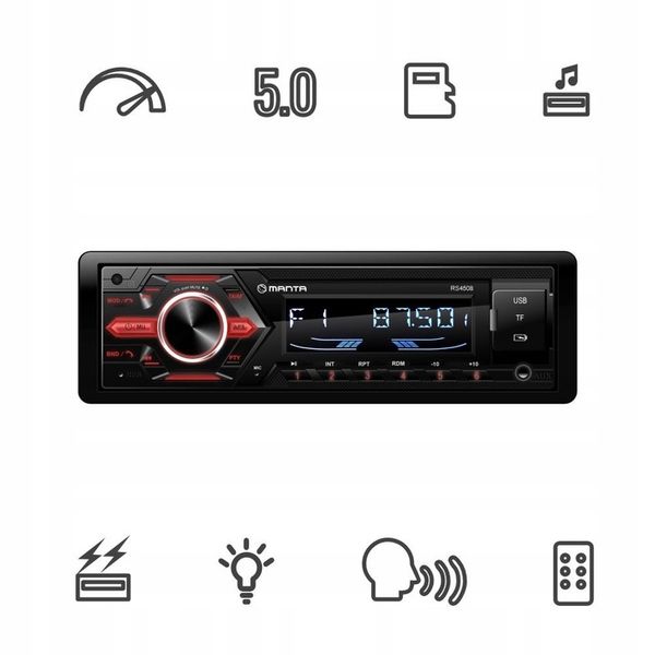 RADIO SAMOCHODOWE RADIOODTWARZACZ BLUETOOTH PILOT USB MP3 SD RDS zdjęcie 13