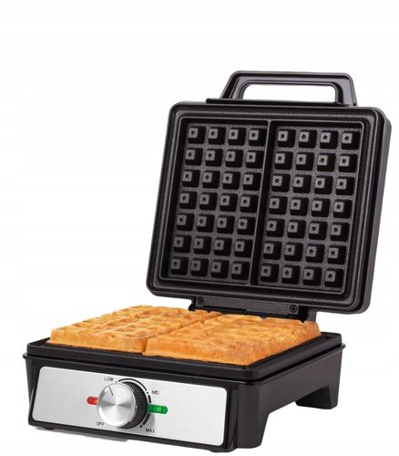 GOFROWNICA XXL 2 GOFRY Z REGULACJĄ TEMPERATURY PUSZYSTE CHRUPIĄCE GOFRY na Arena.pl