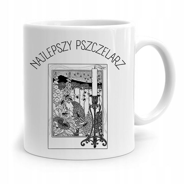 Kubek Prezent Dla Pszczelarza Najlepszy Pszczelarz Z Nadrukiem Ze Zdjęciem zdjęcie 1