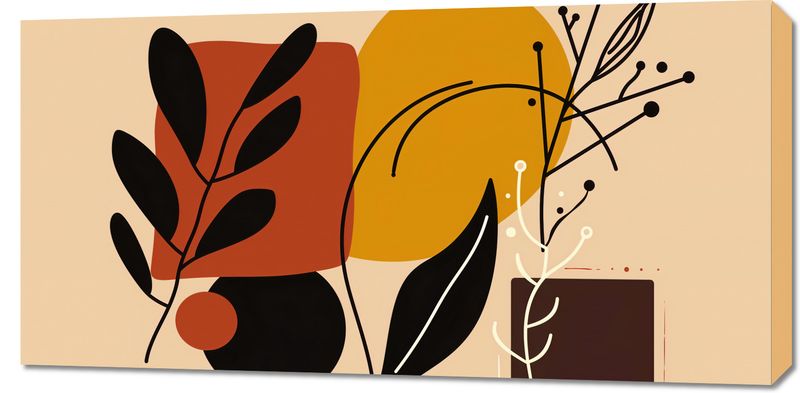 Obraz 100x50cm Ciepłe Kontury zdjęcie 1