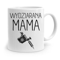 Kubek Prezent Dla Mamy Matki Wydziarana Mama Z Nadrukiem Ze Zdjęciem