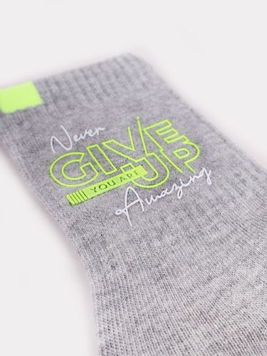 Skarpety chłopięce bawełniane Never Give Up 3PAK 23-26 YOCLUB na Arena.pl