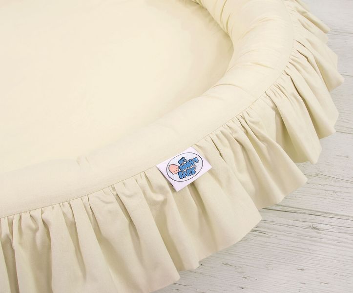 Gniazdko z falbanką - kremowy zdjęcie 7