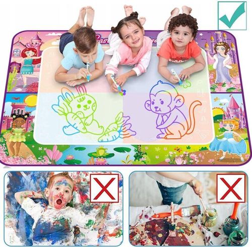 MATA WODNA DO MALOWANIA WODĄ DUŻA RYSOWANIA DLA DZIECI XXL 100X80 CM +PISAK na Arena.pl