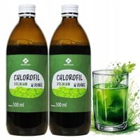Chlorofil w płynie 500ml zdrowe OCZYSZCZENIE ODKWASZENIE DETOKS - 2 butelki