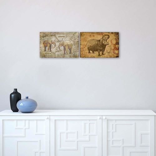 Obraz na płótnie – Canvas, Hipopotam 70x50 na Arena.pl