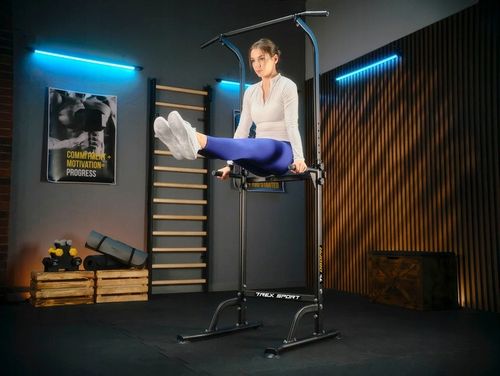 Poręcze do ćwiczeń dipów drążek do podciągania regulowany Trex Sport na Arena.pl