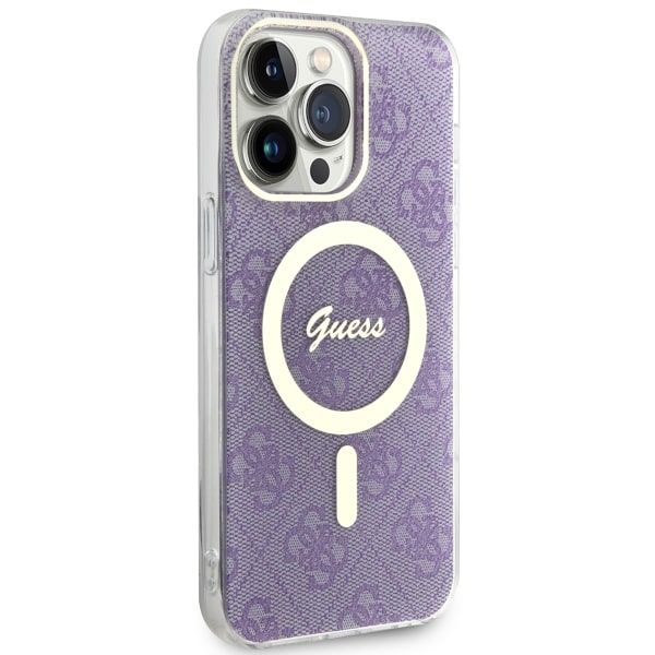 Etui Guess do iPhone 14 Pro Max, Fioletowy, MagSafe zdjęcie 4