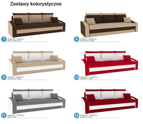 Kanapa Henryk - duże spanie na Arena.pl
