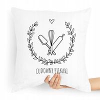 Poduszka Prezent Dla Piekarza Cudowny Piekarz Z Nadrukiem Ze Zdjęciem