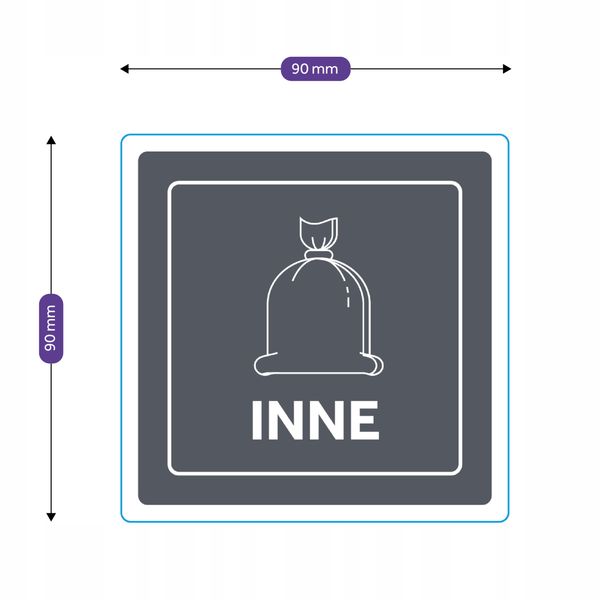 Naklejka Segregacyjna INNE zdjęcie 2