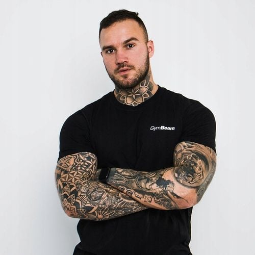 KOSZULKA SPORTOWA MĘSKA TRENINGOWA FITNESS T-SHIRT FIT GymBeam XL na Arena.pl