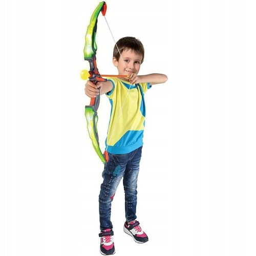 ŁUK DLA DZIECI ZESTAW Z TARCZĄ STRZAŁAMI KOŁCZANEM BEZPIECZNY ŚWIECĄCY DUŻY na Arena.pl